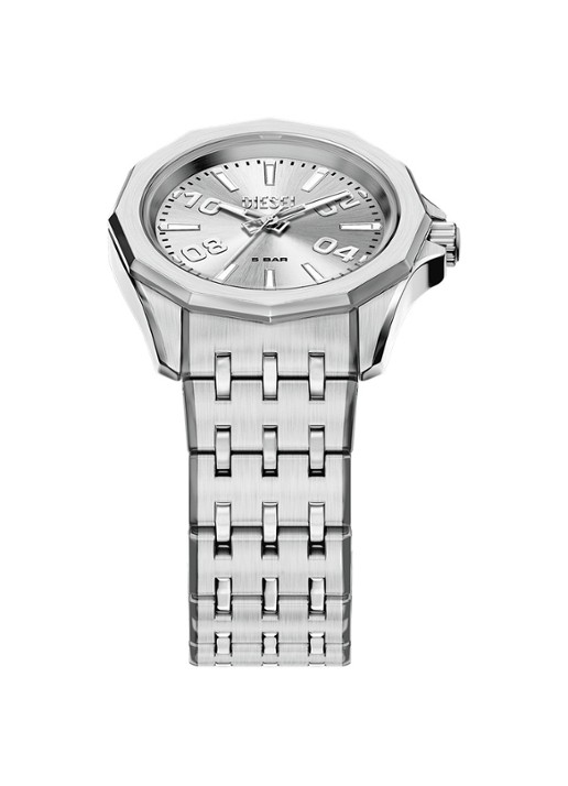 Diesel Stinger horloge DZ2236 - detail 4 zilver