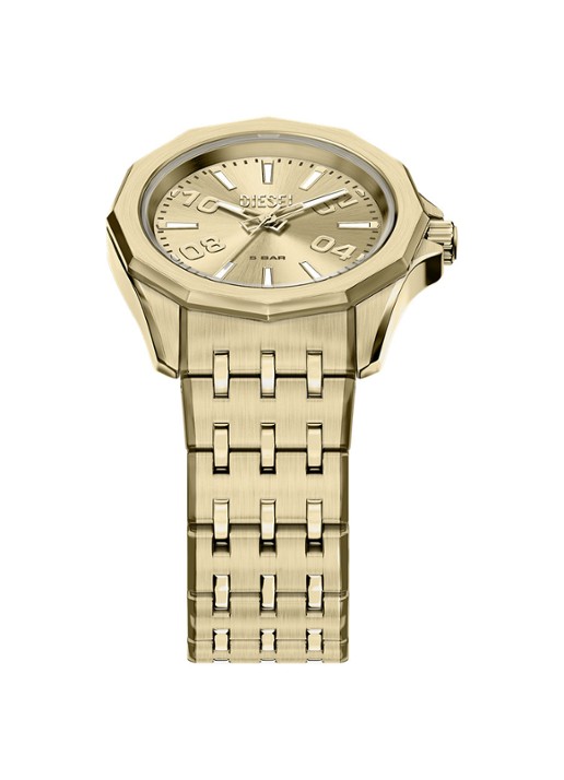 Diesel Stinger horloge DZ2237 - detail 4 goud