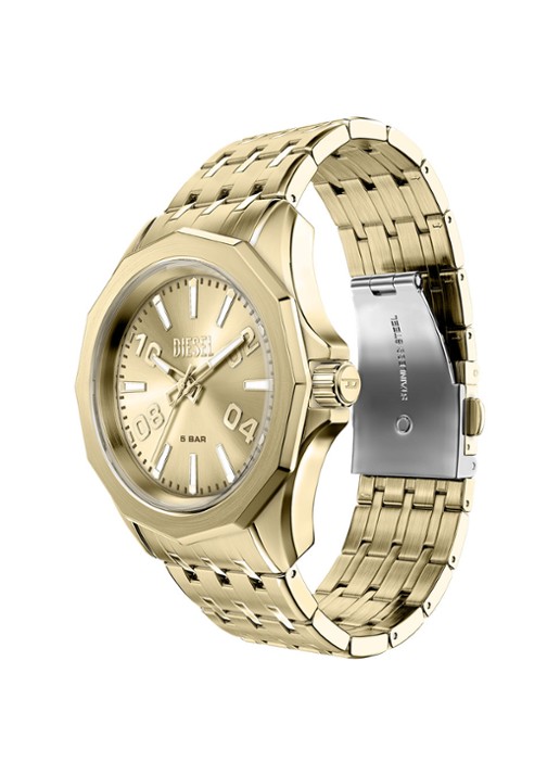 Diesel Stinger horloge DZ2237 - detail 5 goud