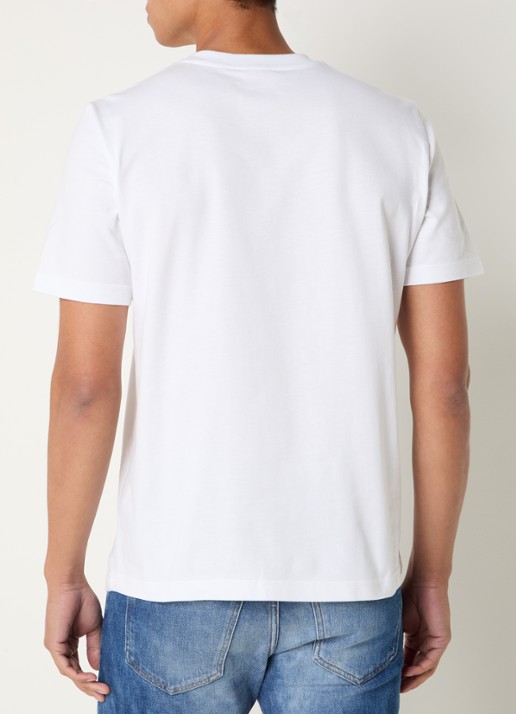 Diesel T-Adjust T-shirt met 3D logoprint - achterkant 4 wit