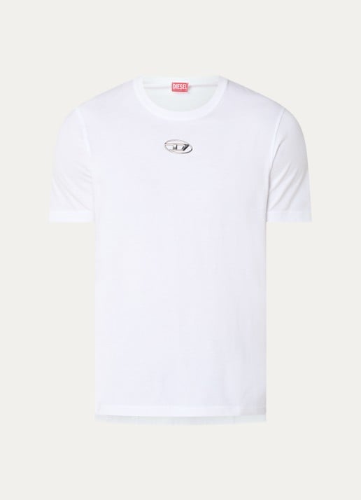 Diesel T-Adjust T-shirt met logo - voorkant wit