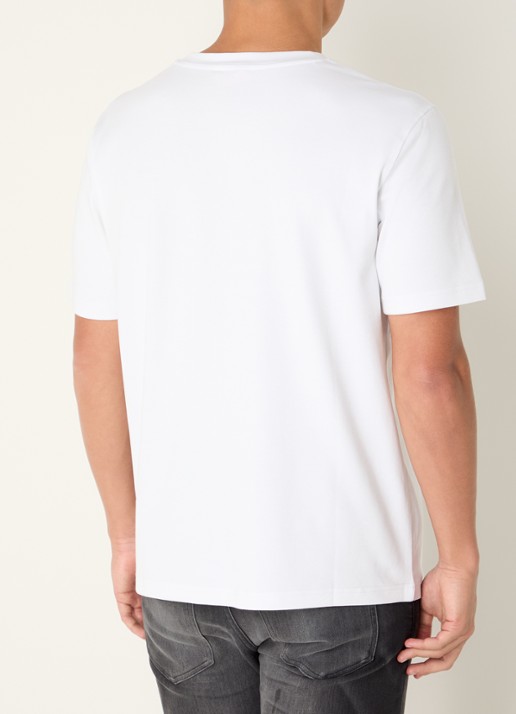 Diesel T-Adjust T-shirt met logoborduring - achterkant 2 wit