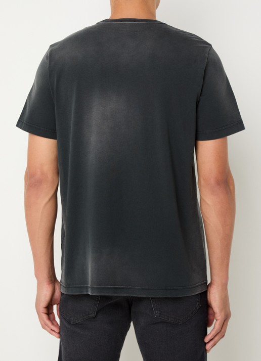 Diesel T-Adjust-T1 T-shirt met logo - achterkant 3 zwart
