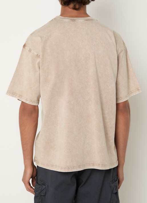 Diesel T-Boxt-Aa14 T-shirt met logo - achterkant 2 creme