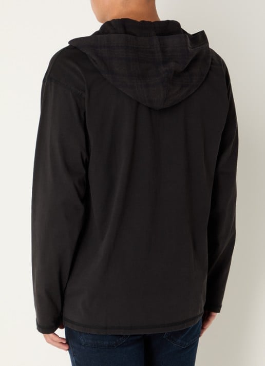 Diesel T-Boxt hoodie met logo - achterkant 5 zwart