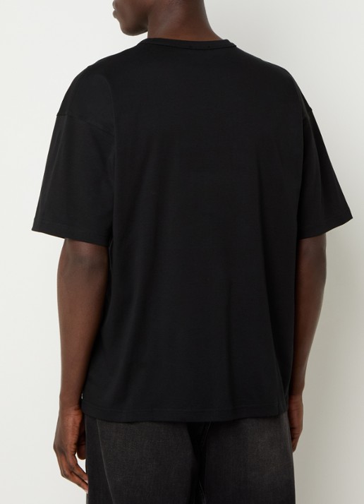 Diesel T-Boxt T-shirt met logoborduring - achterkant 4 zwart