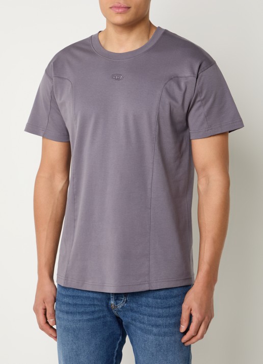 Diesel T-Norm-Int T-shirt met logoborduring