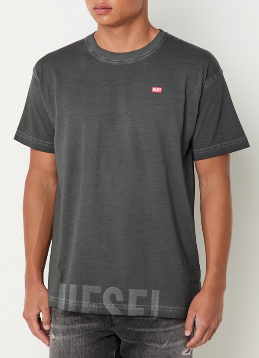 Diesel T-Norm-T7 T-shirt met logoprint