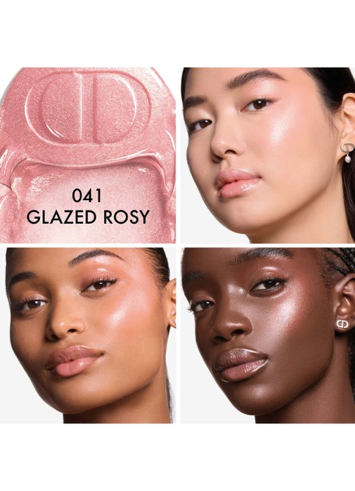 DIOR Dior Backstage Glassy Glow Stick - highlighter stick - voorkant 2 041 glazed rosy