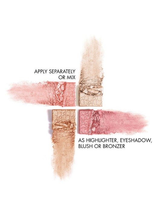 DIOR Dior Backstage Glow Maximizer Palette - achterkant 003 pearly peach glow