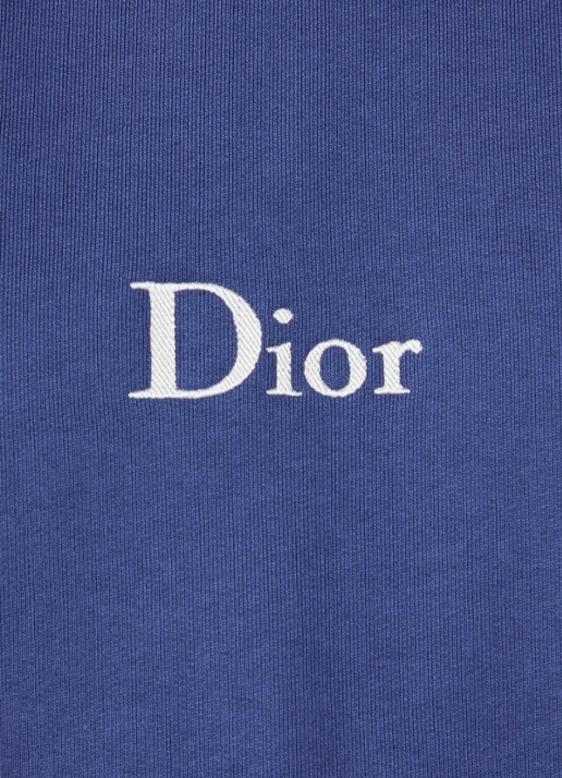 DIOR Hoodie met logo - detail 3 staalblauw