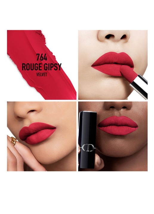 DIOR Rouge Dior Lipstick  - detail 4 fluweel - 764 rouge gipsy