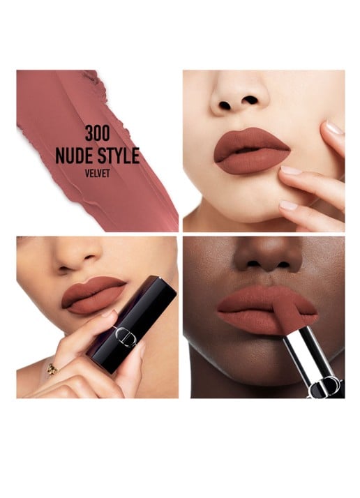 DIOR Rouge Dior Lipstick  - detail 2 fluweel - 300 nude style