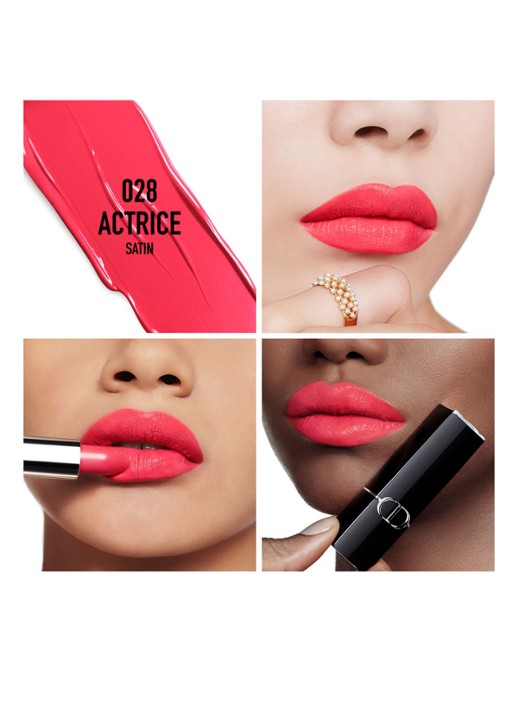 DIOR Rouge Dior Lipstick - detail 2 satijn - 028 actrice