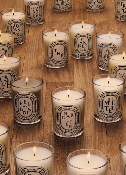 DIPTYQUE Ortie Classic geurkaars 190 gram - achterkant beige