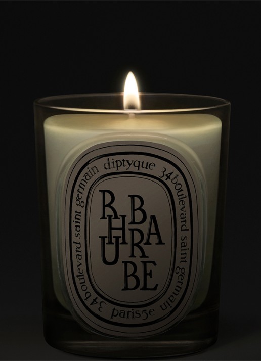 DIPTYQUE Rhubarbe Classic geurkaars 190 gram - voorkant 2 beige