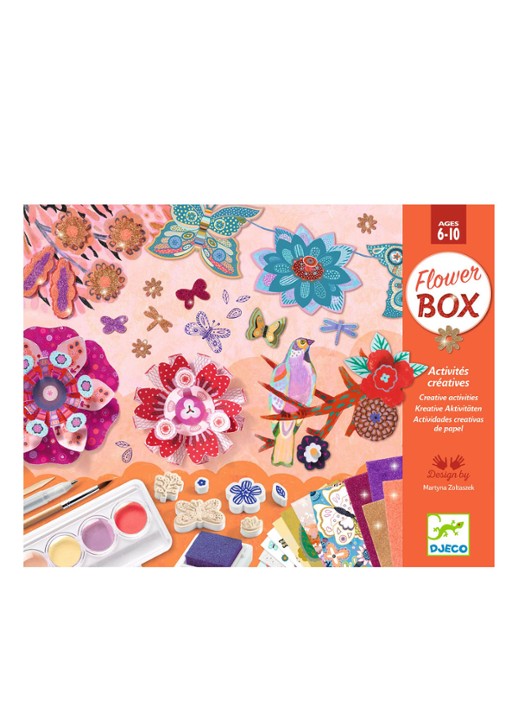 Djeco Flower Box Creatieve Knutselset - voorkant 2 multicolor