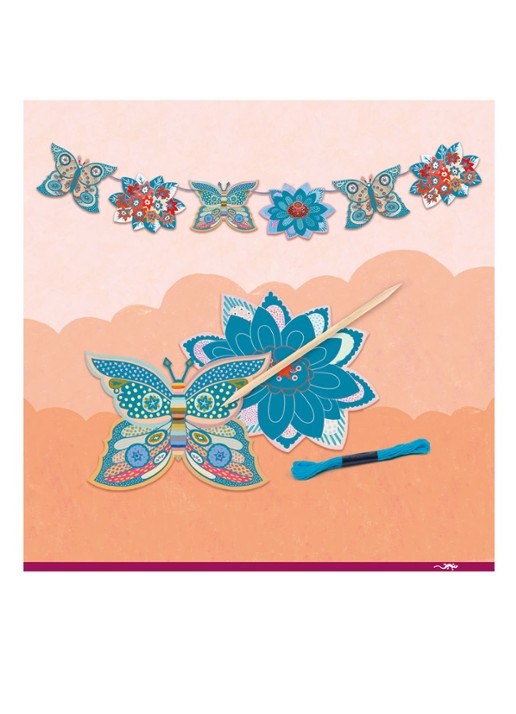 Djeco Flower Box Creatieve Knutselset - voorkant 3 multicolor