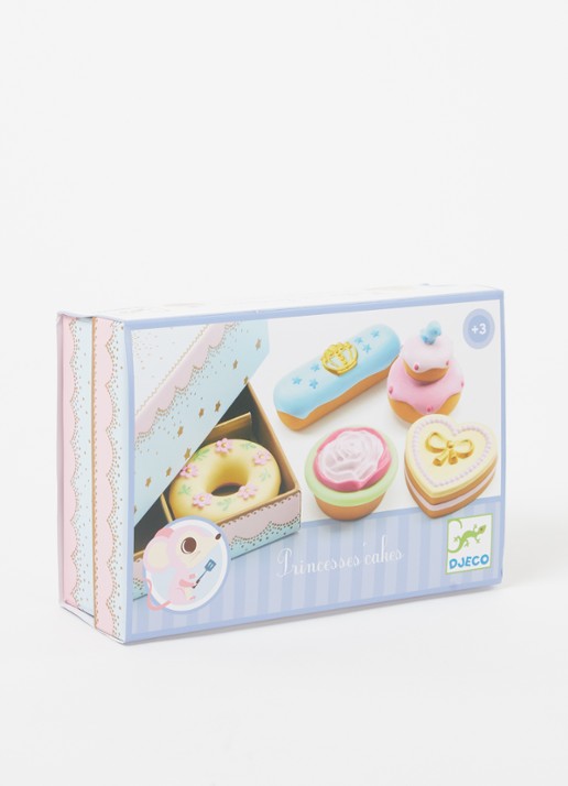 Djeco Prinsessen Cake speelgoed 5-delig - voorkant 2 lichtblauw