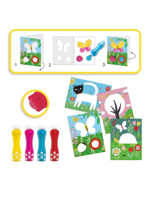 Djeco Small Dots tekenset  - achterkant 4 undefined