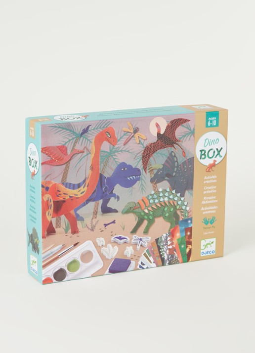 Djeco The World of Dinosaurs creatieve activiteiten box - voorkant 2 multicolor