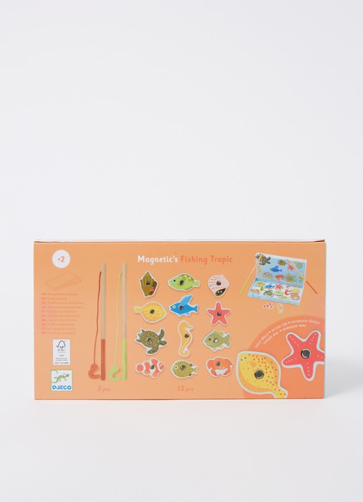 Djeco Tropic visspel - voorkant 2 oranje