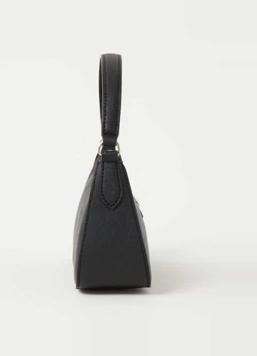 DKNY Carol schoudertas van leer - detail 3 zwart
