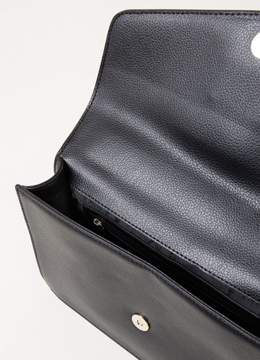 DKNY Elissa Large schoudertas van leer - detail 3 zwart