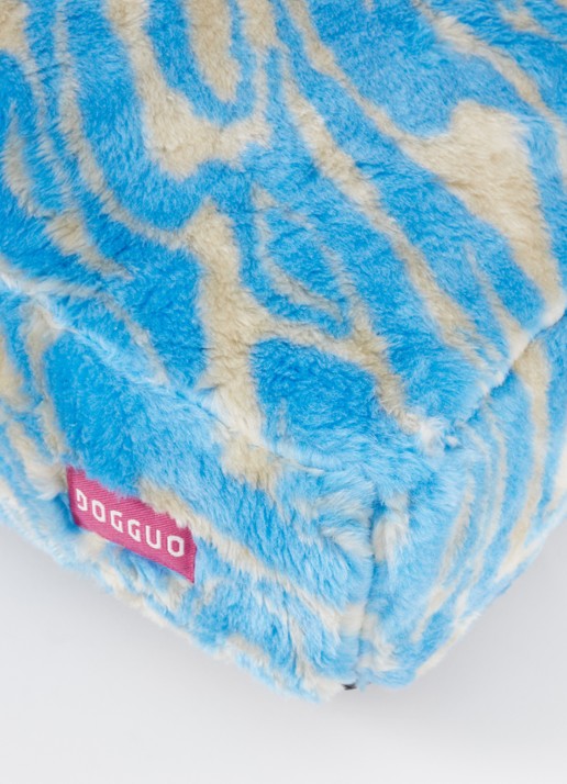 DOGGUO Swirl L hondenmand 105 x 65 cm - detail 3 blauw
