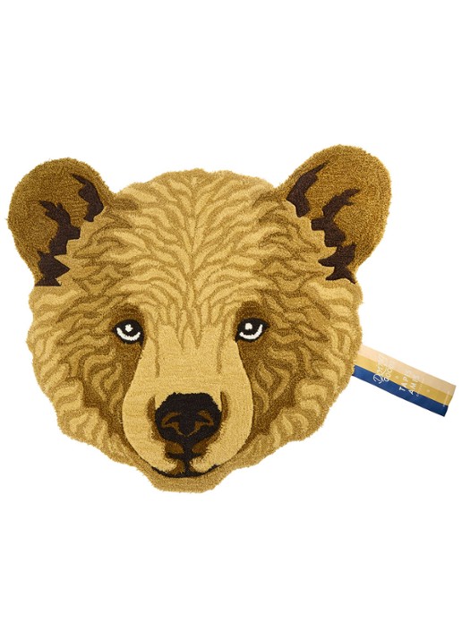 Doing Goods Bruno Beer Dierenkop vloerkleed 100 x 95 cm