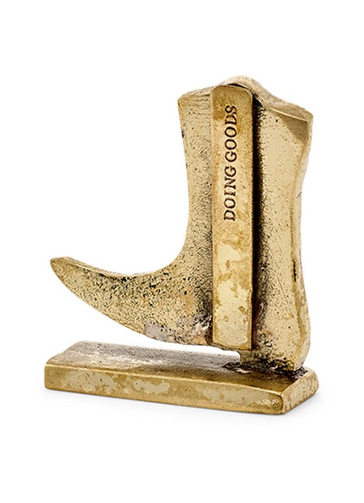 Doing Goods Dallas Boot deurknop 6 cm - achterkant 4 goud
