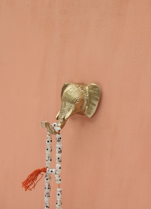 Doing Goods Elephant wandhaak 7,5 cm - voorkant 3 goud