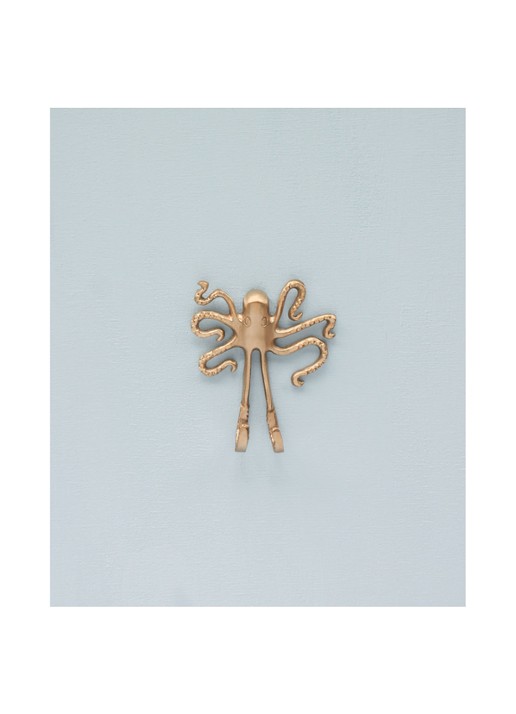 Doing Goods Ella Octopus wandhaak - detail 3 goud