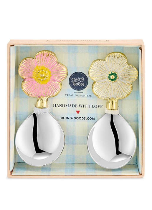 Doing Goods Faye diplepel in giftbox set van 2 - achterkant 4 goud