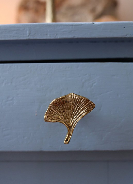 Doing Goods Flora Ginko knop - detail 3 brons