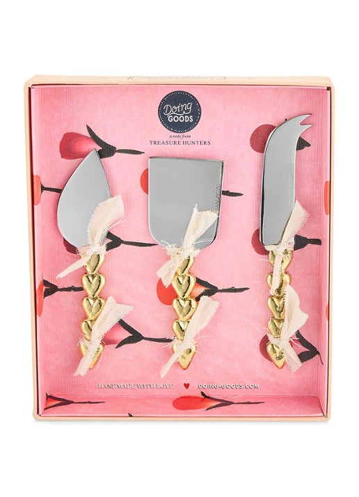 Doing Goods Holly Hart kaasmessenset in giftbox 3-delig - achterkant 5 goud