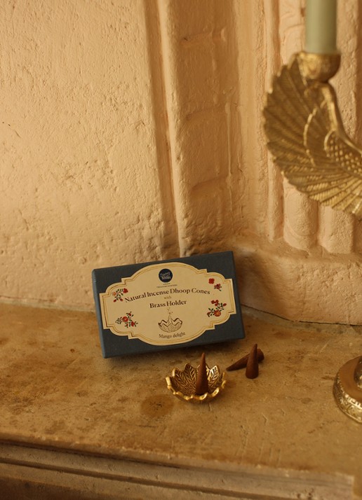 Doing Goods Incense Cones Giftset Mango - voorkant 3 brons