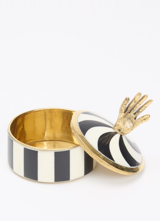 Doing Goods Jana Hand Circus opbergdoos - voorkant 2 zwart