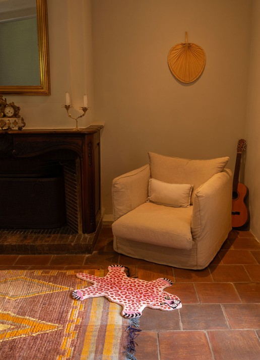 Doing Goods Loony Pink Leopard Small kleed 92 x 62 cm - detail 3 roze