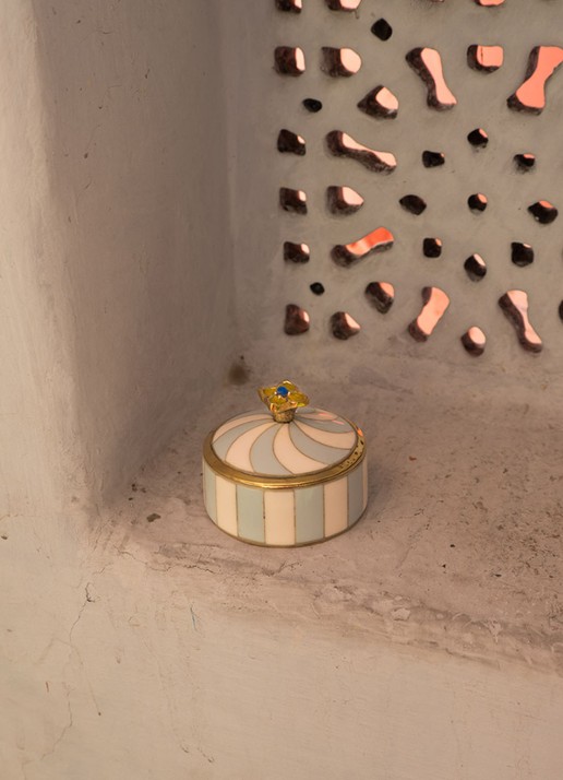 Doing Goods Lou sieradendoos - voorkant 3 blauw
