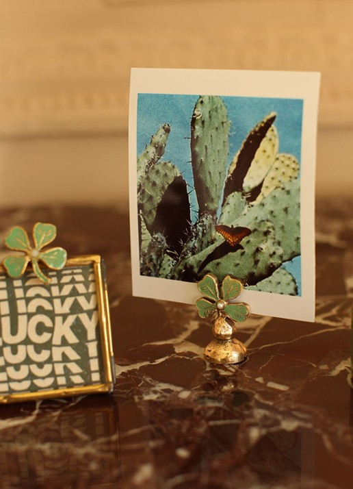 Doing Goods Lucky Clover fotohouder - voorkant 5 groen