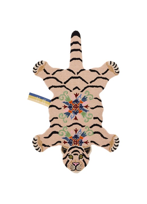 Doing Goods Mahee Majestic Tiger vloerkleed - voorkant 4 zand