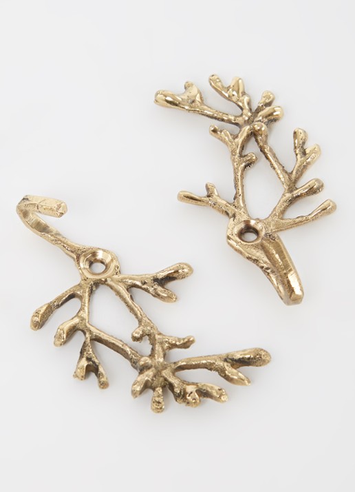 Doing Goods Marie Coral wandhaak set van 2 - detail 2 goud