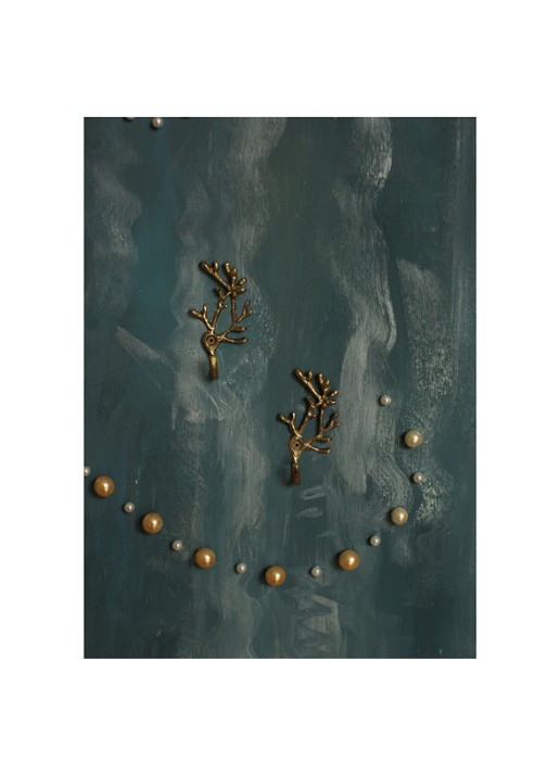 Doing Goods Marie Coral wandhaak set van 2 - detail 3 goud