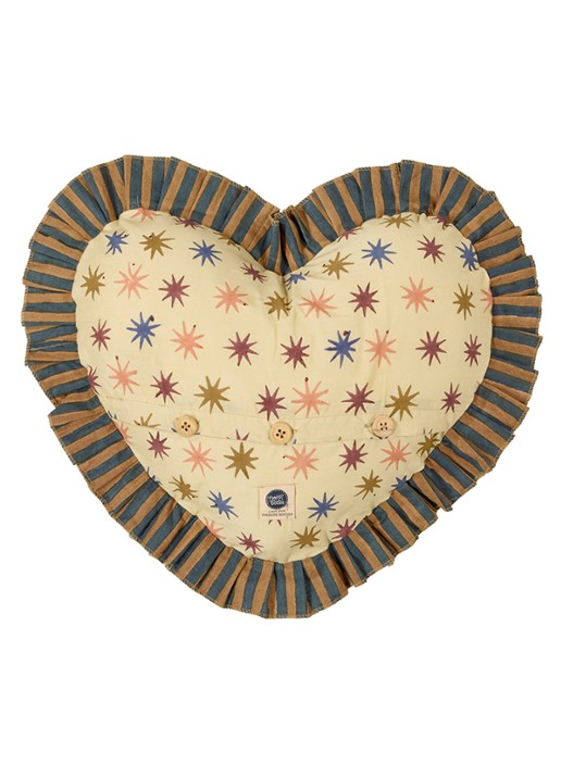 Doing Goods Noa Star Heart kussen 50 x 48 cm - detail 4 creme