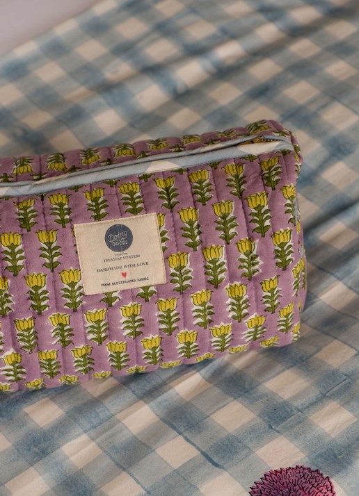 Doing Goods Nova make-up tas met bloemenprint - detail 3 multicolor