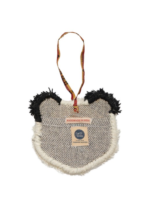 Doing Goods Plumpy Panda Dierenkop hanger - achterkant 3 zwart