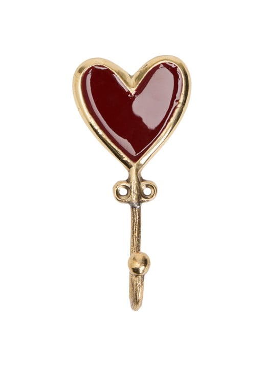 Doing Goods Pyar Heart Large wandhaak - voorkant goud