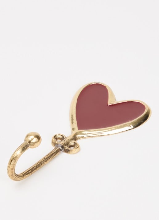 Doing Goods Pyar Heart Large wandhaak - voorkant 2 goud