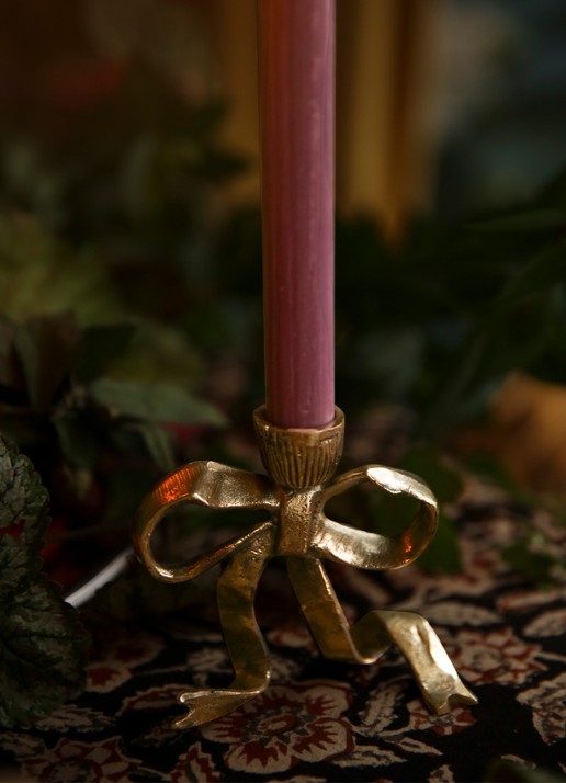 Doing Goods Riley Ribbon kandelaar 10 cm - detail 5 goud